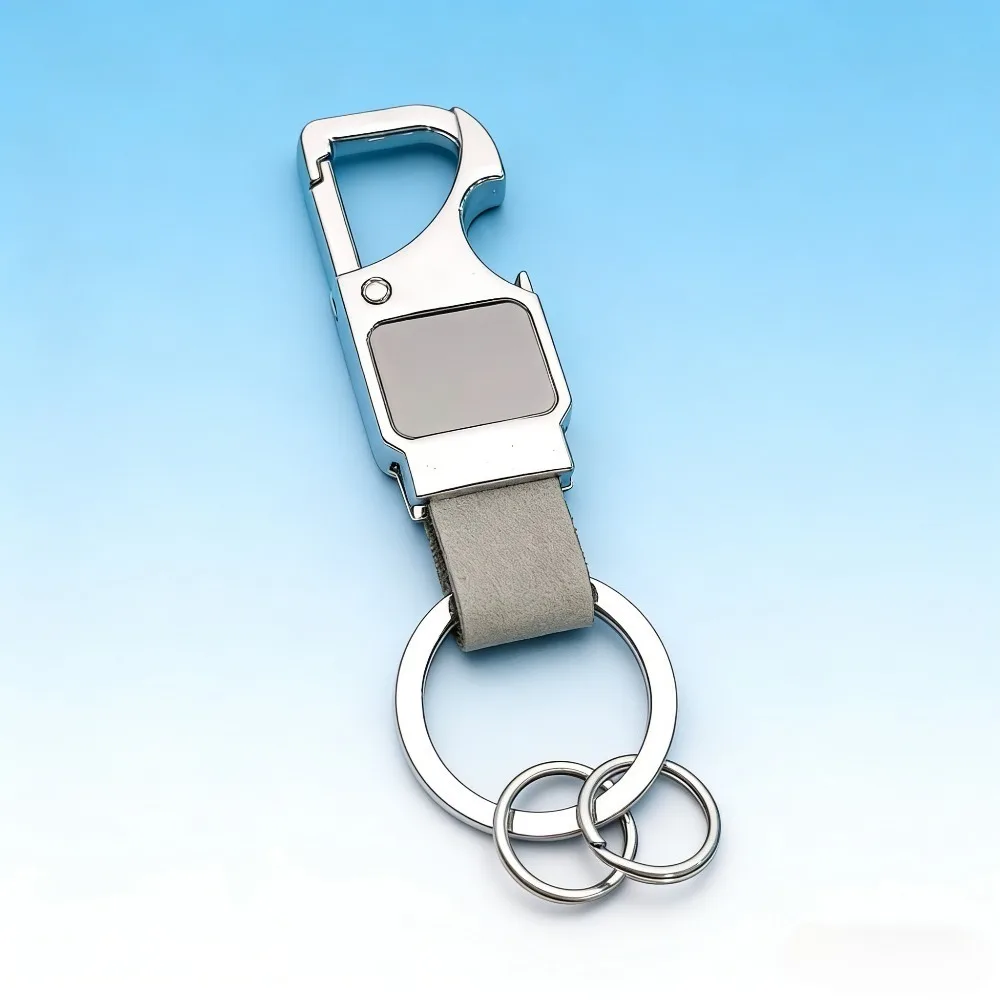 Individuell Lasergravierter Schlüsselanhänger Flaschenöffner Leder Metall Schlüsselkette Auto Tasche Schlüsselring Multifunktionaler Edelstahl Geschenk – Detail 8