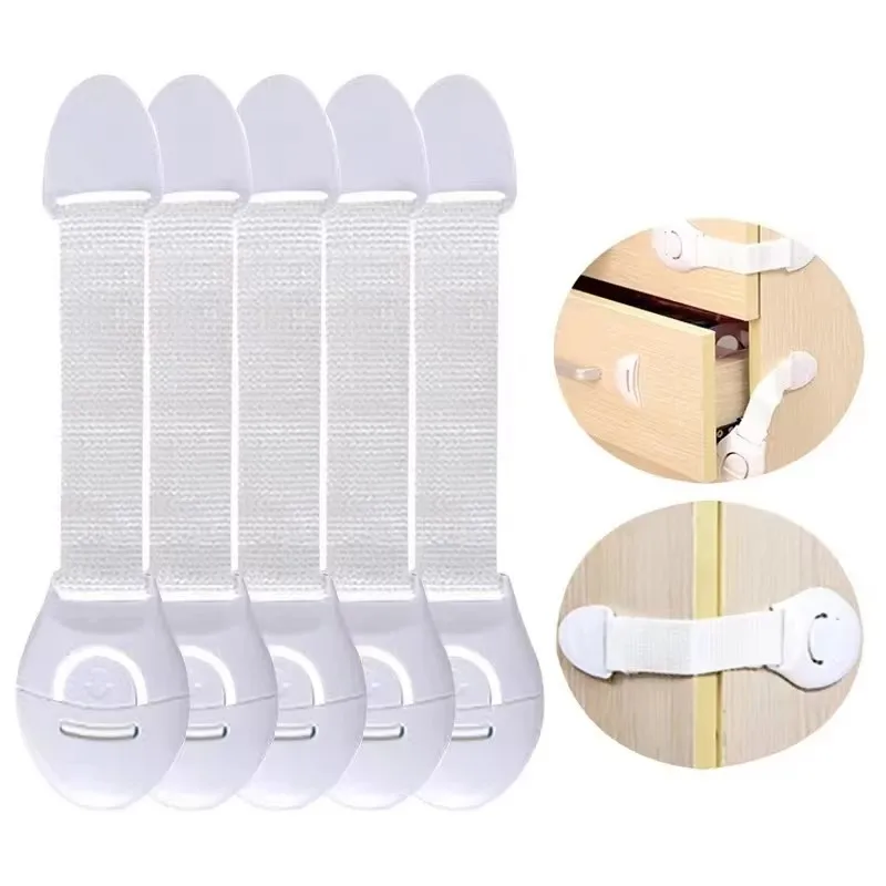 10-80pcs Child Safety Cabinet Lock Baby Proof Security Protector Drawer Door Cabinet Lock Plastic Protection Safety Door Lock
