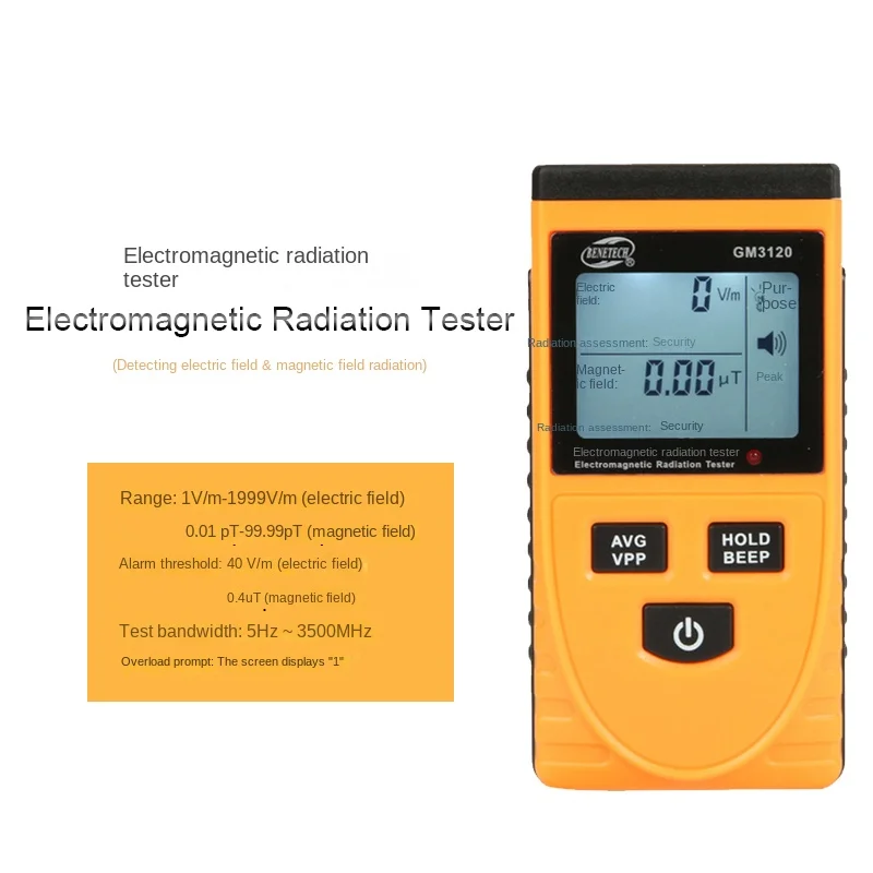 

Gm3120 Electromagnetic Radiation Detector Professional Test Household Computer Electromagnetic Wave High Voltage Line