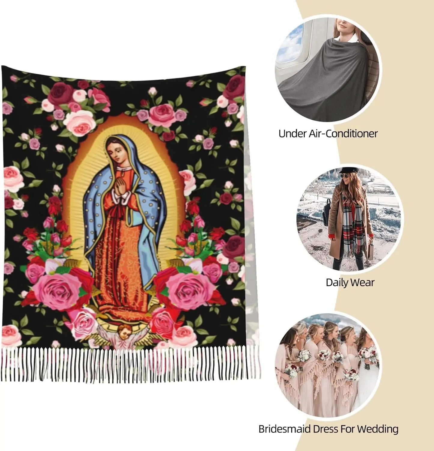 وشاح بطانية فيرجين دي غوادالوبي #5