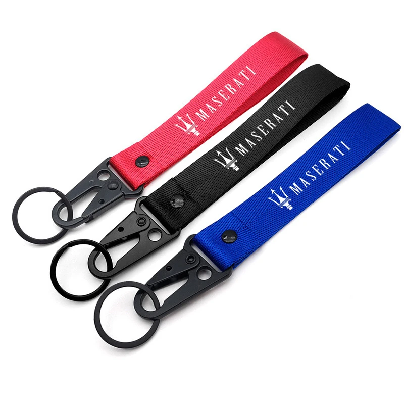 Fashion Simple lanyard Novel Car Keychain Keyring Men Gifts For Maserati GranTurismo Levante GranCabrio Quattroporte Accessories