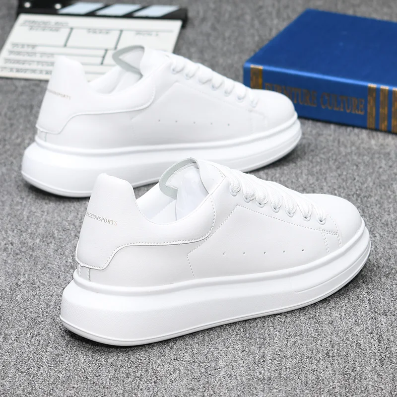 Branded men's and women's air-cushion white shoes for couples, casual sneakers, fashionable sports tennis shoes, running sneaker