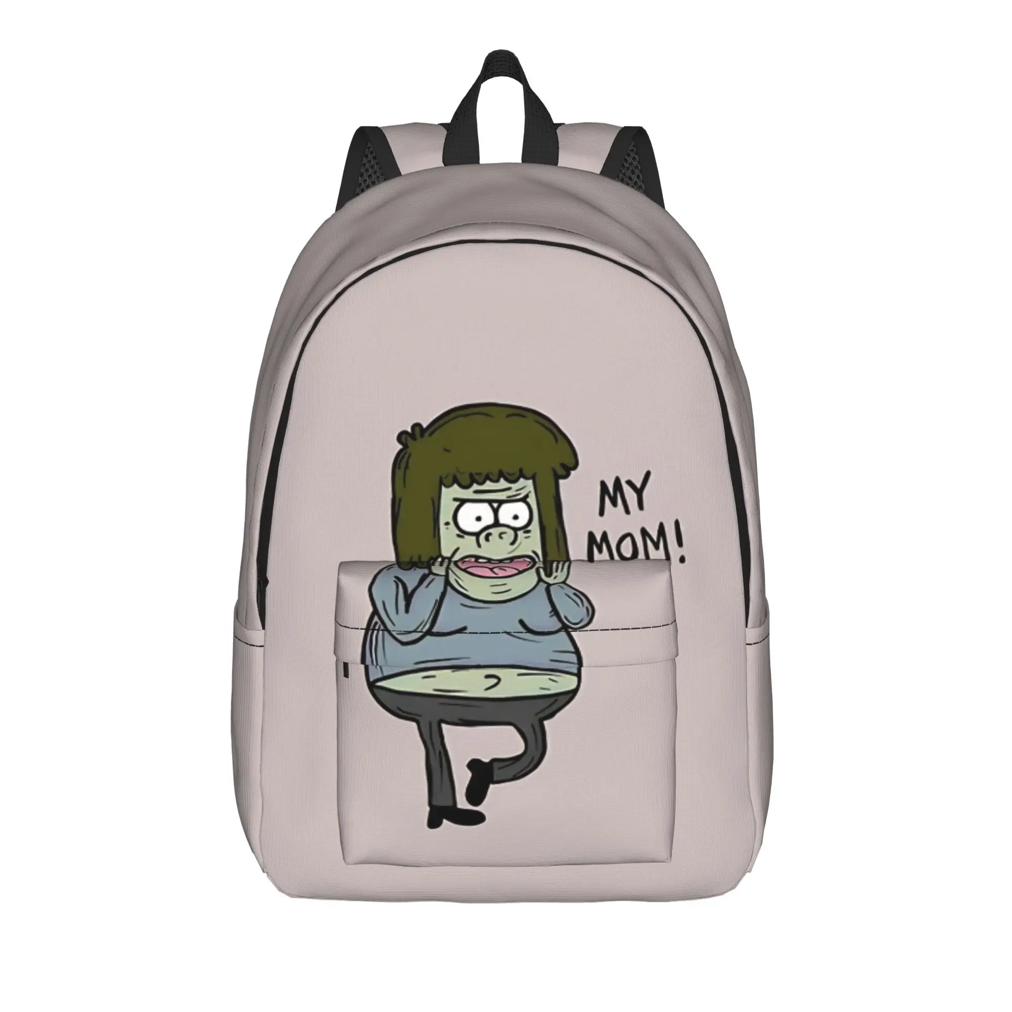 R-Regular show Laptop Bag Back to school season retro casual cartoon  Multi-Function Backpack