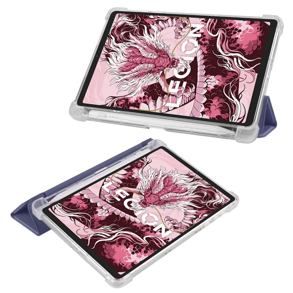 Case For Lenovo Legion Y700 2025 TB-321FU 8.8 inch Tri-fold Soft TPU Back Stand Tablet Shell For Legion Y700 2023 TB-320FU Case