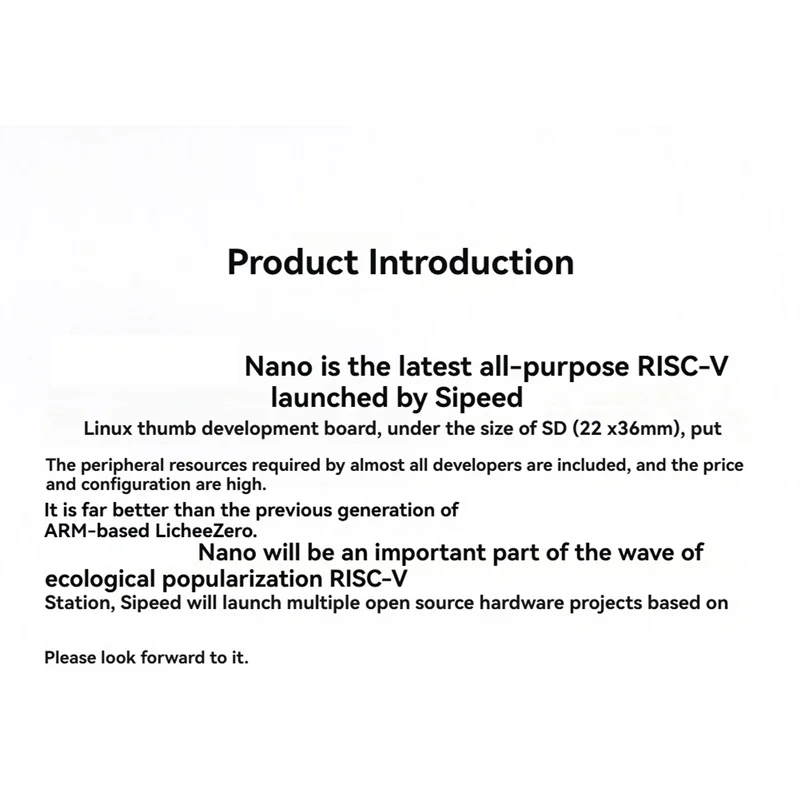 Licheerv Nano Basic Development Board RISCV Linux Open Source Modul kompatibel mit Raspberry Pi 22-Pin-Kamera