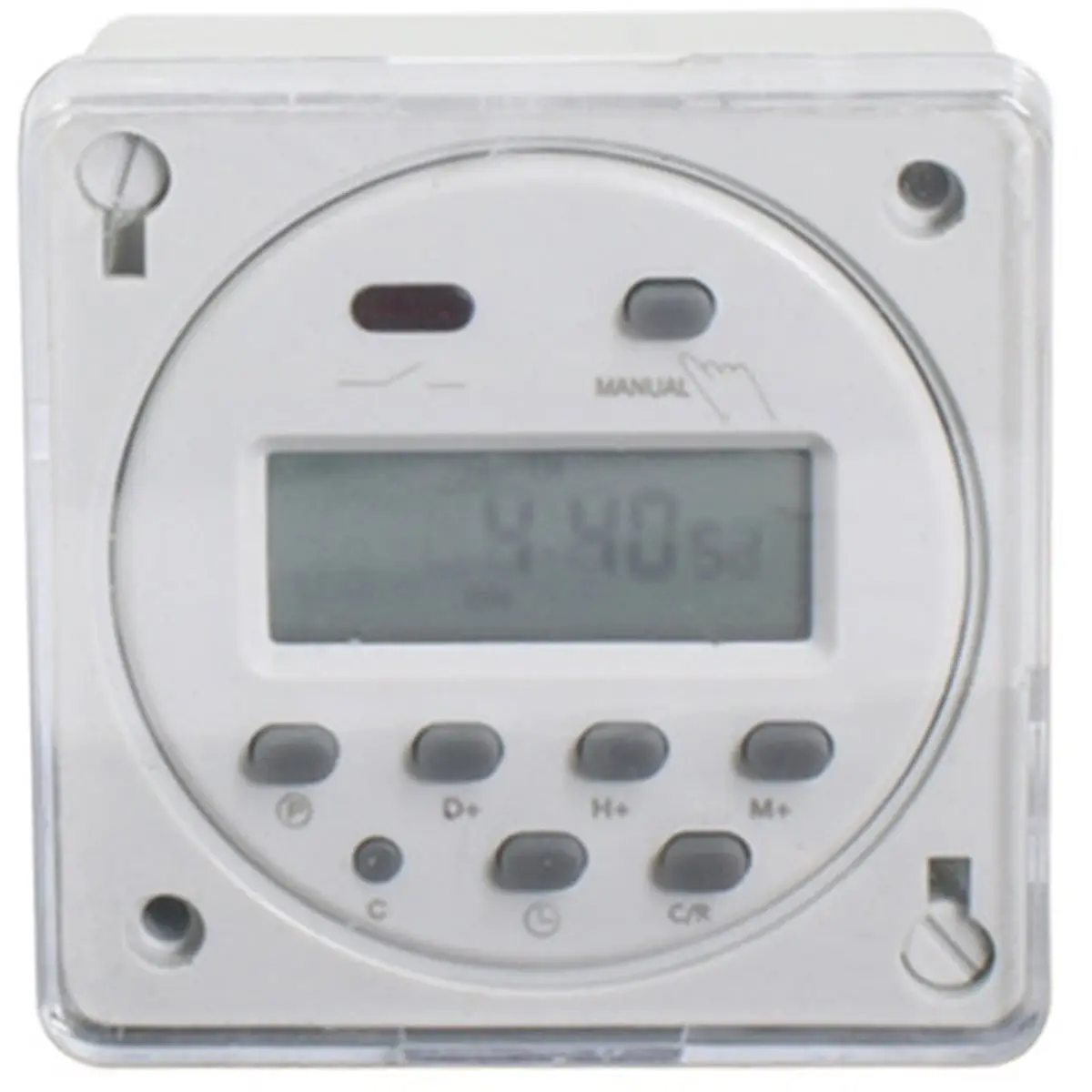 Timer LCD Time Switch for Electrical Appliances Off Programs Manual on Off Setting LCD Display LED Indicator