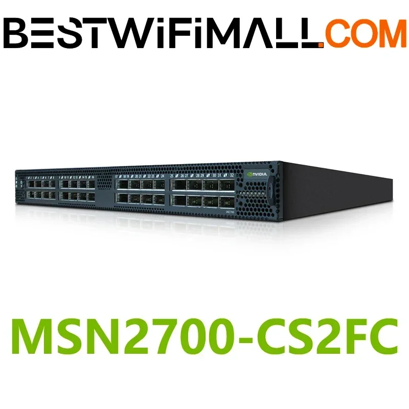 NVIDIA Mellanox MSN2700-CS2FC, Spectrum 100 GbE 1U Open Ethernet Switch 32 x 100GbE Posts