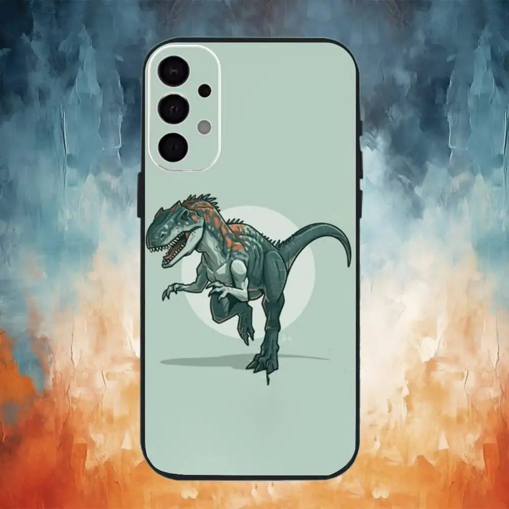 Handyhülle mit Jurassic-Dinosaurier-Muster für Samsung S25, S24, S21, S22, S23, S30, Ultra, S20, Plus, Fe, Note, 10,9,5 G, schwarze Hülle