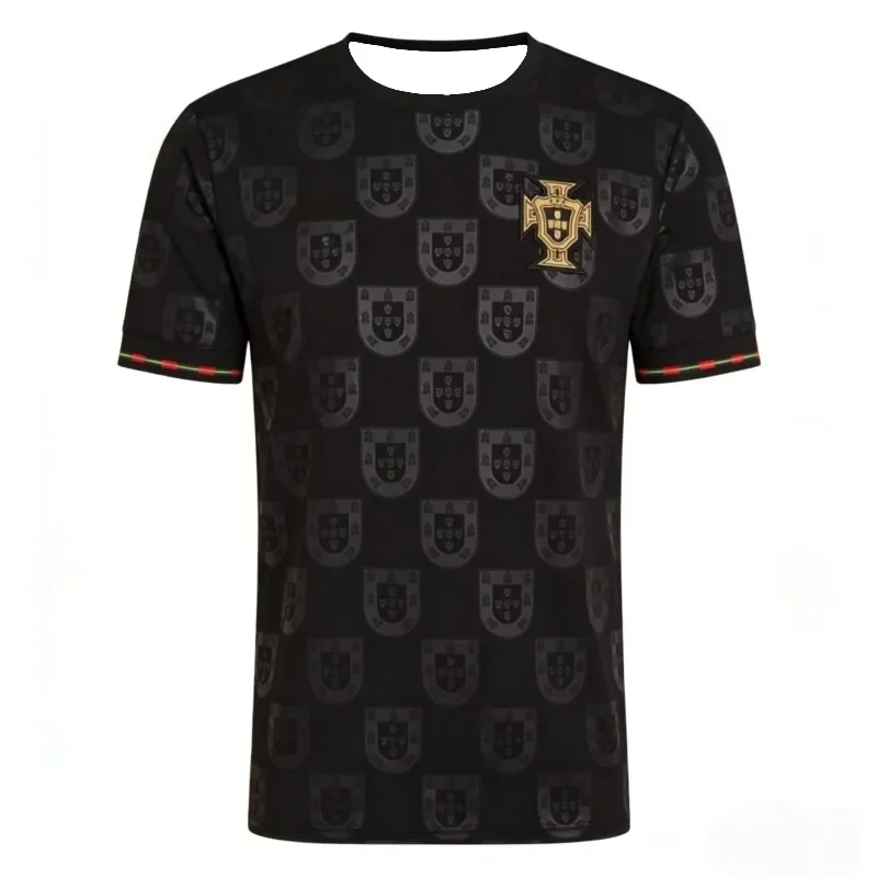 Camiseta de Entrenamiento Edición Especial Portugal 2026 - Diseño con Escudo y Bordado Completo, Transpirable y Duradera, Ideal para Verano