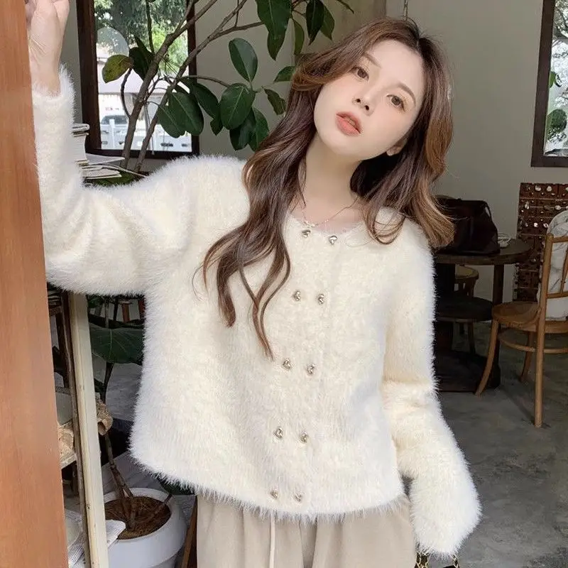 

High-End Women's Knitted Sweater Water Rabbit Fur Jaet New Sle Direct S from Dongguan Daliang Guangdong Spring 2026
