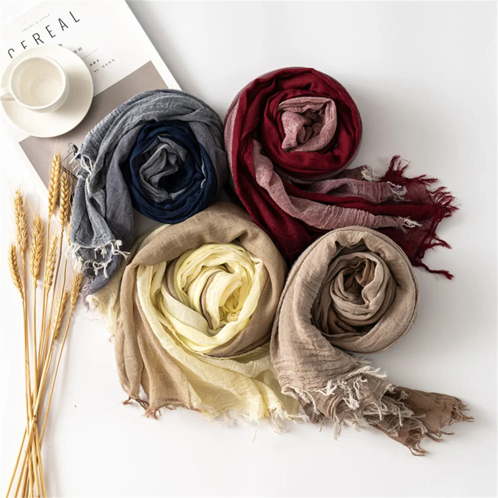 Designer Patchwork Gestreiften Schal für Männer Baumwolle Leinen Winter männer Schals Warme Halstuch Männliche Zubehör Bufandas Schals – Detail 1