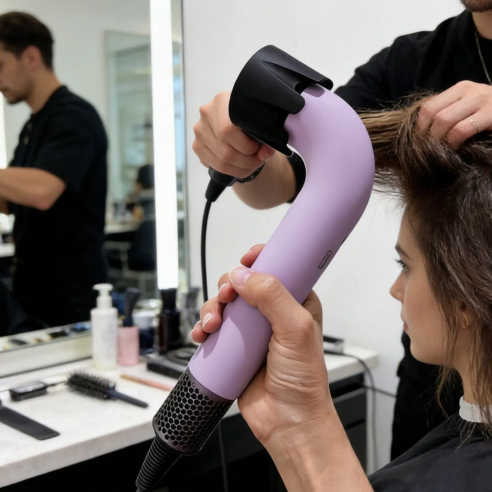 Silicone Hair Dryer Protective Sleeve Cover Ultra-Thin Heat Resistant Non Slip Grip Case Compatible Hd17 Blow Dryer