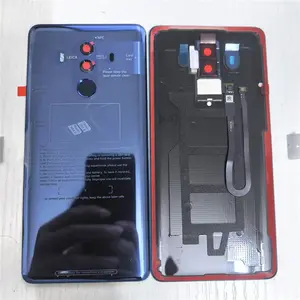 Bilashmart Glass Rear Housing Huawei Mate 10 Pro With Fingerprint Sensor+Camera Lens+Flash Light Mate10 Pro Battery Back Cover Case