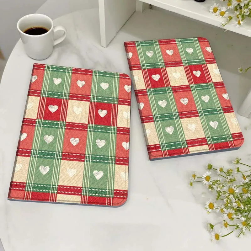 

Red Vintage Heart Pattern For Honor MediaPad MatePad 6 7 X8 M5 M6 V6 V7 T5 T10 T10s 10 11 SE C5e X8a Pro Lite Tablet Case