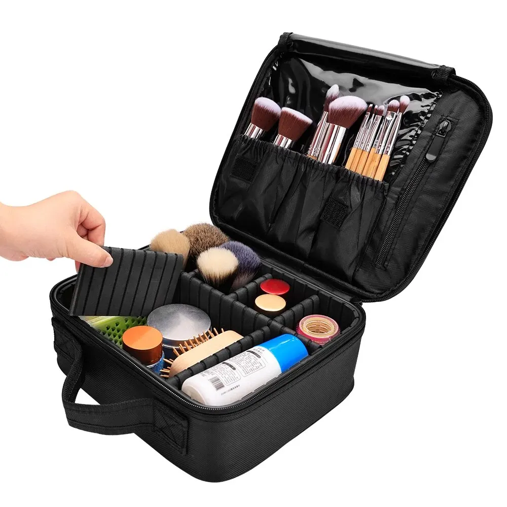 Custodia per il trucco del salone di bellezza scatola da viaggio cosmetica borsa per strumenti per tatuaggi per unghie portatile borsa per accessori