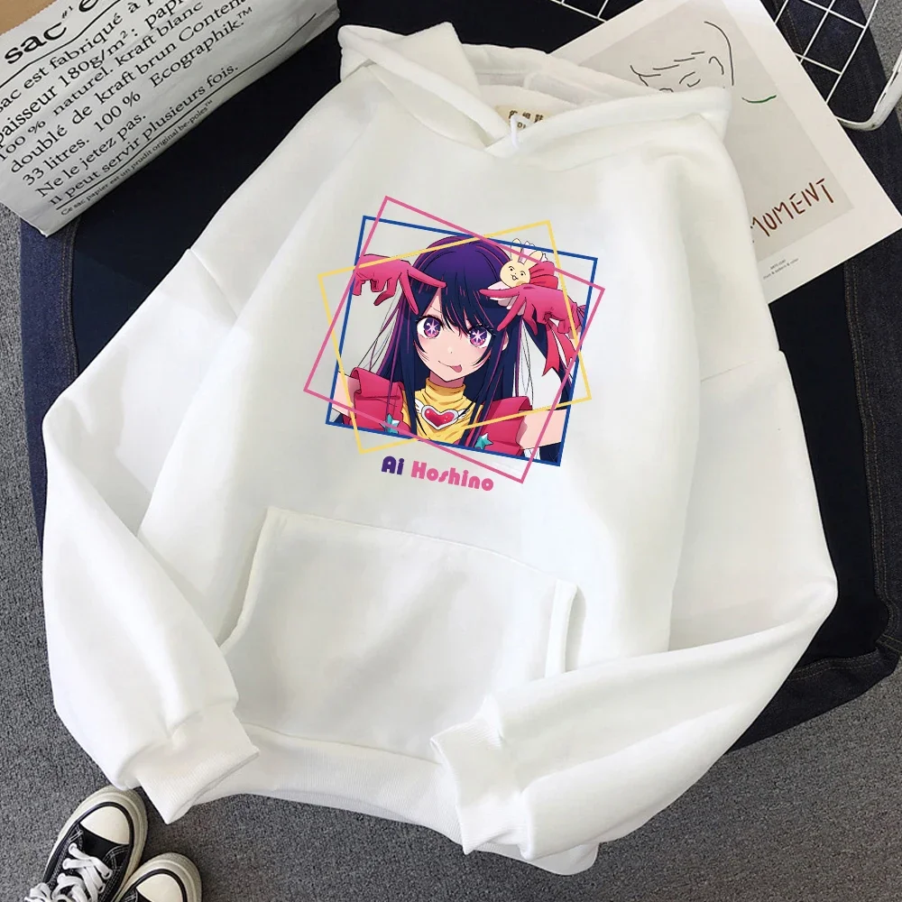 Sudadera con capucha para mujer, suéter de manga larga con estampado de Oshi No Ko, estilo Harajuku Ai Hoshino, a la moda, 2023