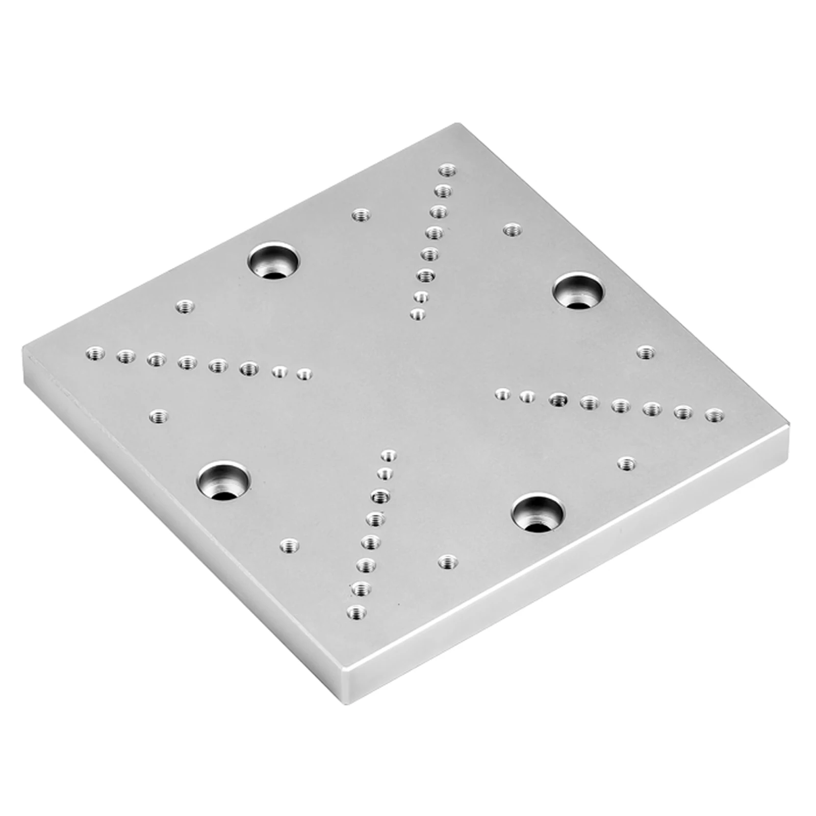 

125x125x10mm Optical Breadboard Adapter Plate, Aluminum Alloy M6 Conversion Plate for 40-125mm Displacement Platforms