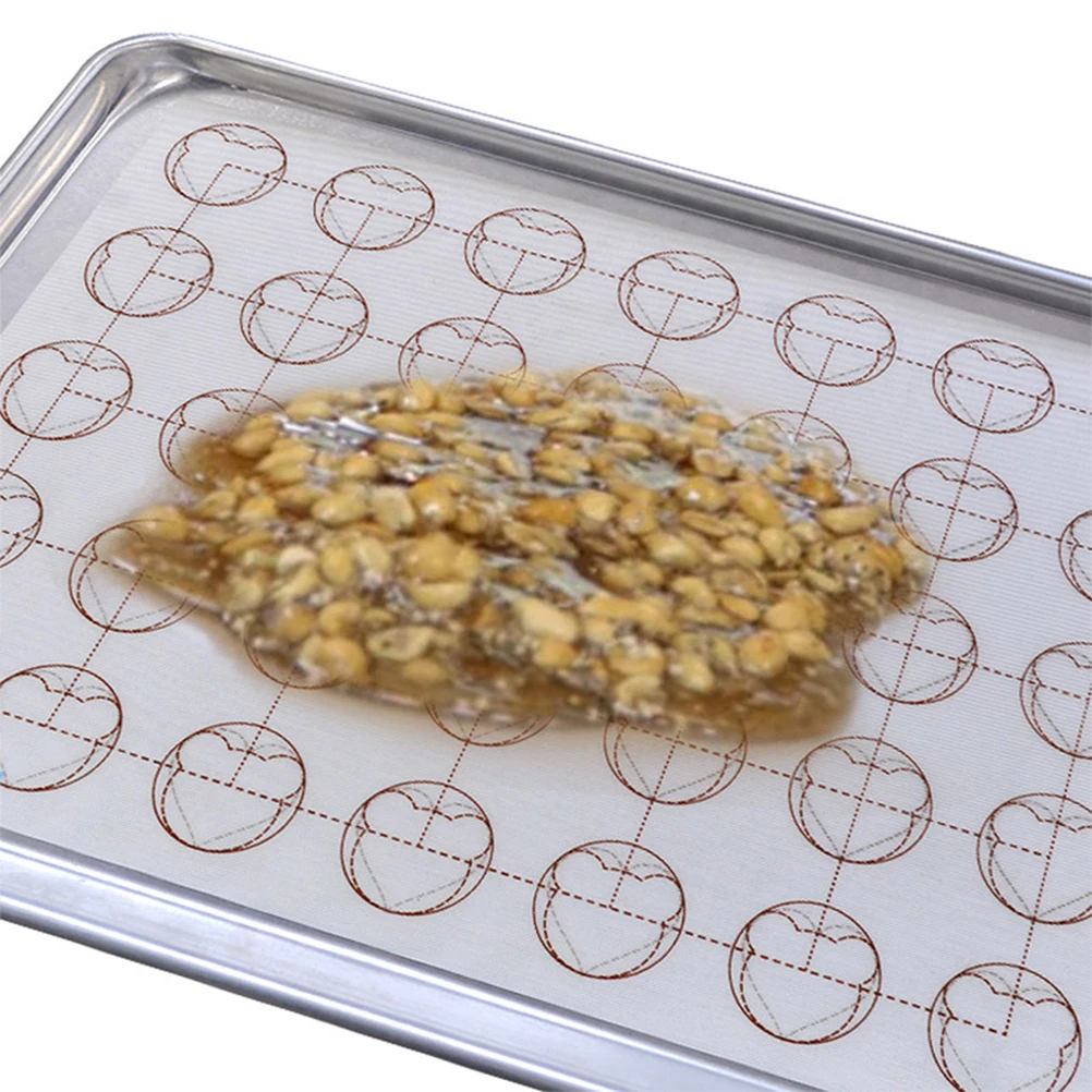 

1PC Fiberglass Silicone Sheet Baking Mat Non-Stick Grill Pad for BBQ Baking Cooking (Random Pattern)