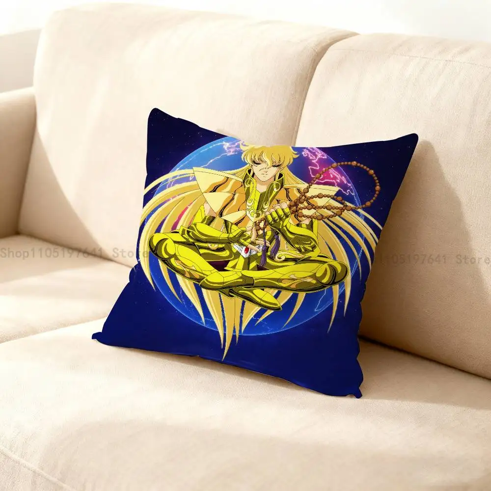 

Saint Seiya Virgo Shaka Pillow Case cute cartoon anime peripheralsBedroom Sofa Decorative Cushion Cover Soft Cushion Cover
