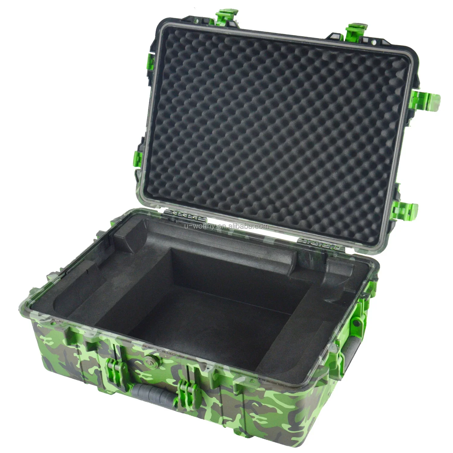 Factory Price OEM Camouflage Printed Multi-functional Hard Plastic Equipment Protective Safty Tools Carrying Case with Foam