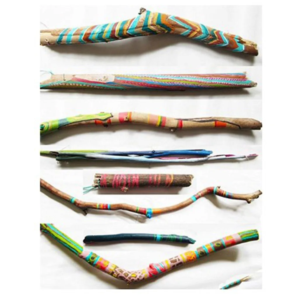 50Set Branch Sticks Natural Wooden Stick Driftwood for DIY Crafts Branch Tree Bark Wood Modelling Woodworking Material Tool