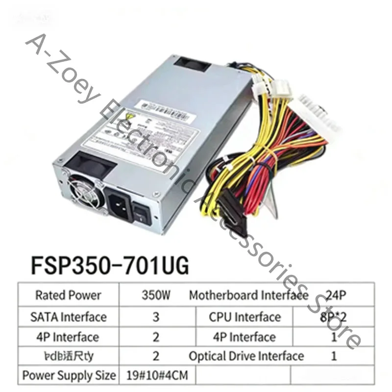 

FSP350-701UG 1U 350W Industrial Server Power Supply With -5V For Industrial Control PC PSU All Cables Full Ports