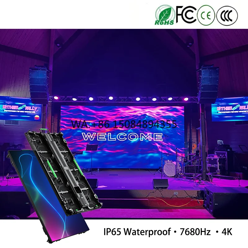 P1.9 P2.6 P3.9 Indoor Outdoor Smart Curved Rental Events Never Black LED Screen Pantallas LED Display Video Wall Panel