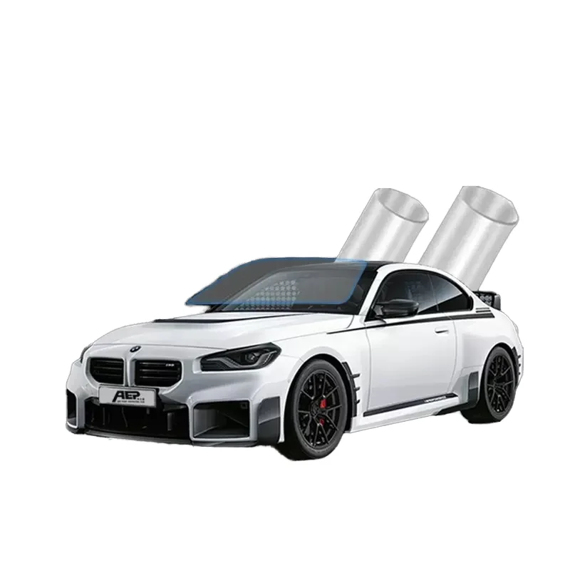 Folia ochronna na szybę przednią Premium TPU, odporna na zarysowania, kuloodporna, na szyberdach, odporna na lód, wysoce hydrofobowa, przezroczysta folia PPF na szybę przednią.