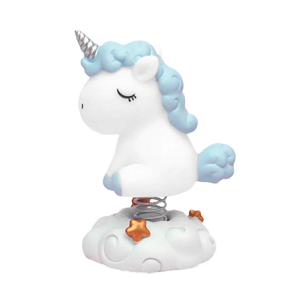 

Unicorn Car Dashboard Decoration Cartoon Resin Ornament for Bedroom Home Office Desktop Table Sculpture Unicorn Ornament