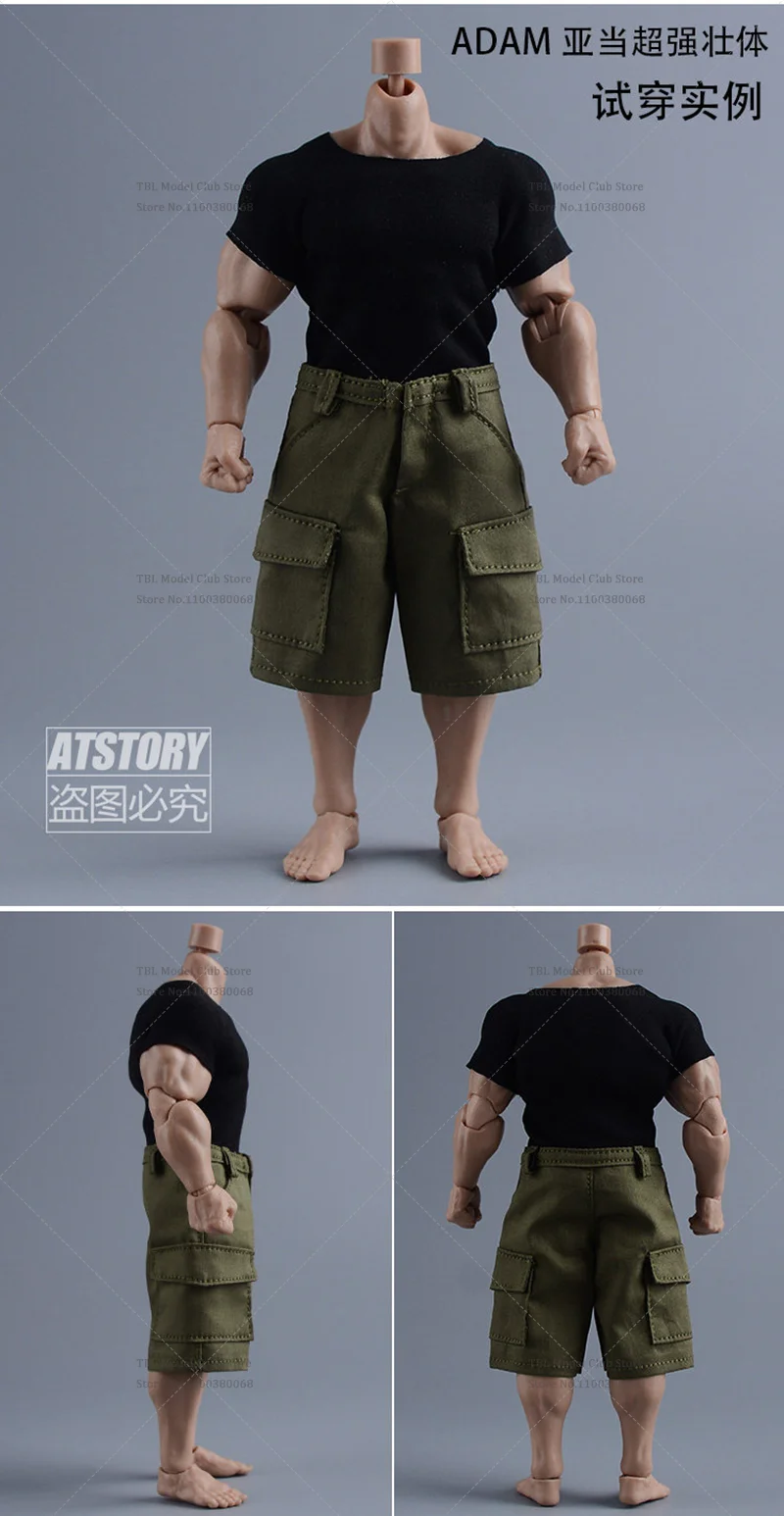 1/12 1/9 Scale 5 Colour ‌Tough And Well-Knit Style‌ Cargo Shorts‌‌ Male Clothes For adam romankey 6-inch Action Figure Soldi