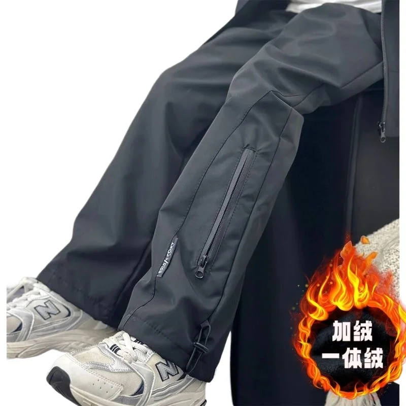 

Fashion Boys Fleece Pants Autumn Winter Kids Casual Sport Pants Teenage Windproof Warm Trousers Children Clothing 4-14 Years
