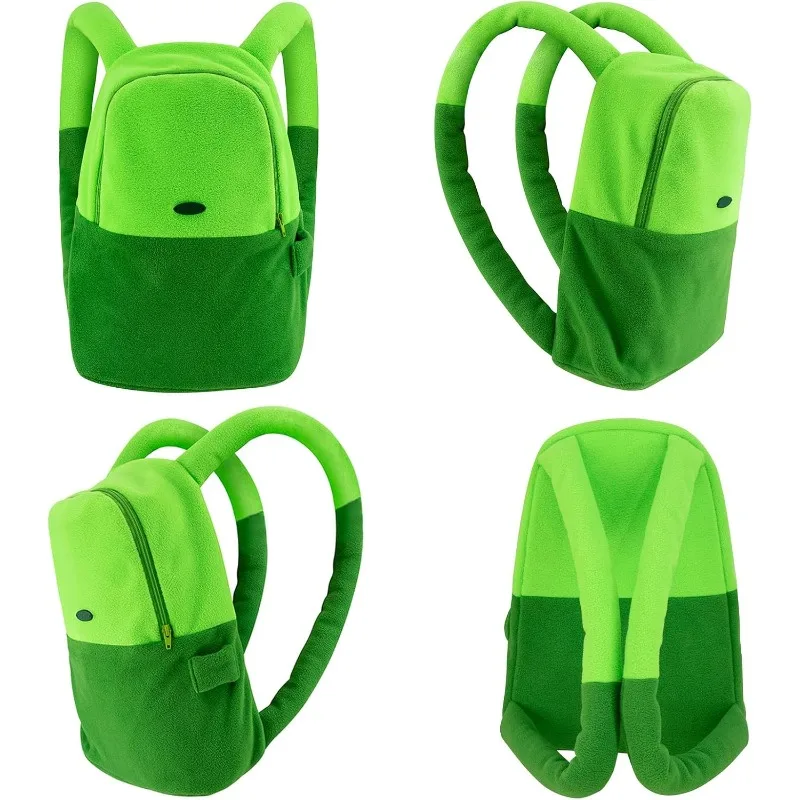 Green Medium Backpack Anime Character Cartoon Unisex Cosplay Costume Accessories Bag for Adult Everday Use Party