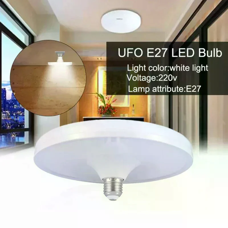 LED Bulb E27 Led Lamp Super Bright 20W 220V UFO Leds Lights Indoor White Lighting Table Lamps Garage Light