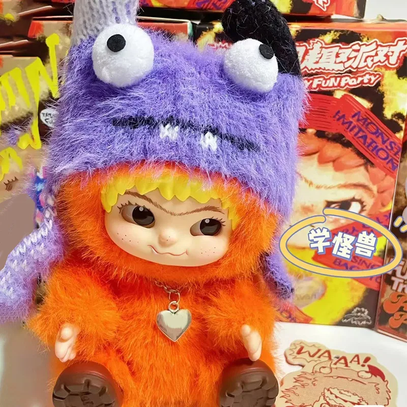 

Yu Shuxin'S Genuine Wakuku Mao Mao Chao Fun Party Series Blind Box Mysterious Box Wakuku Figurine Plush Doll Cute Home Decoratio