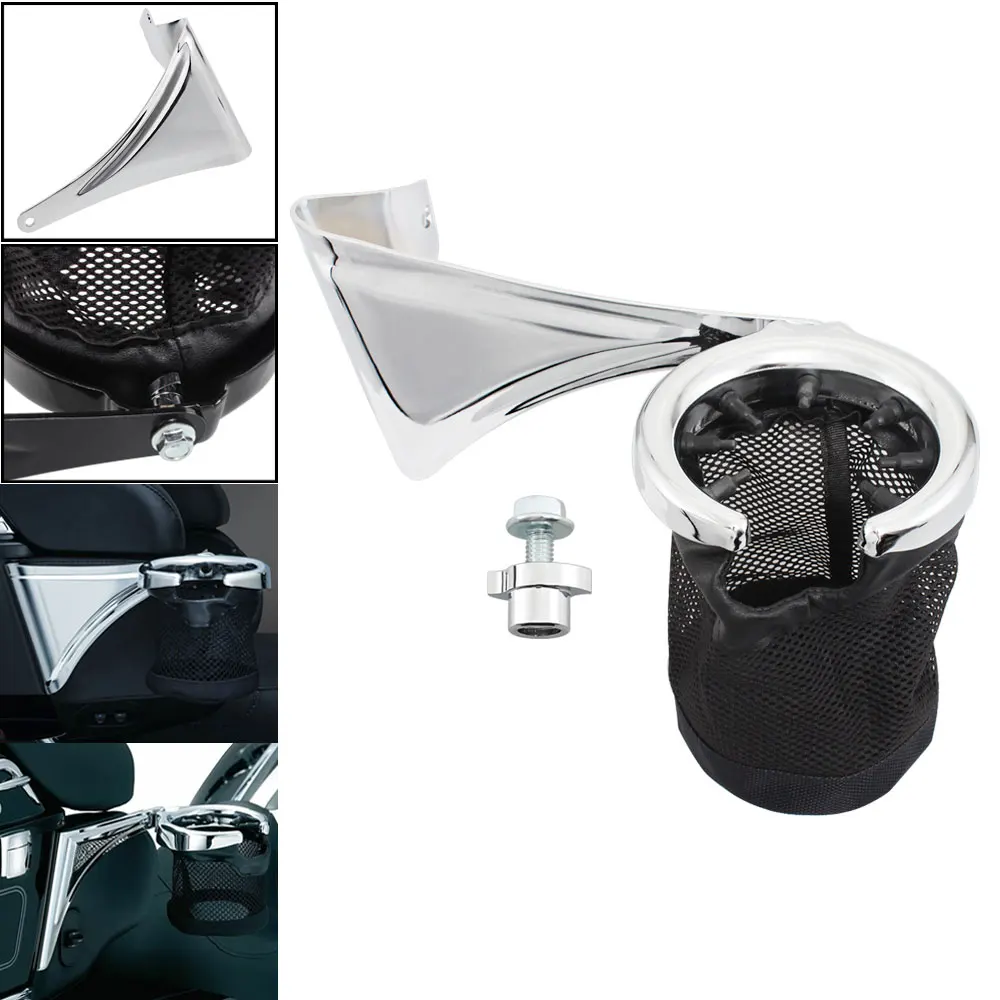 

Motorcycle Rear Passenger Cup Drink Holder For Harley Touring Road Electra Glide Ultra Classic Limited FLHTCU FLHTK FLTRU 14-20