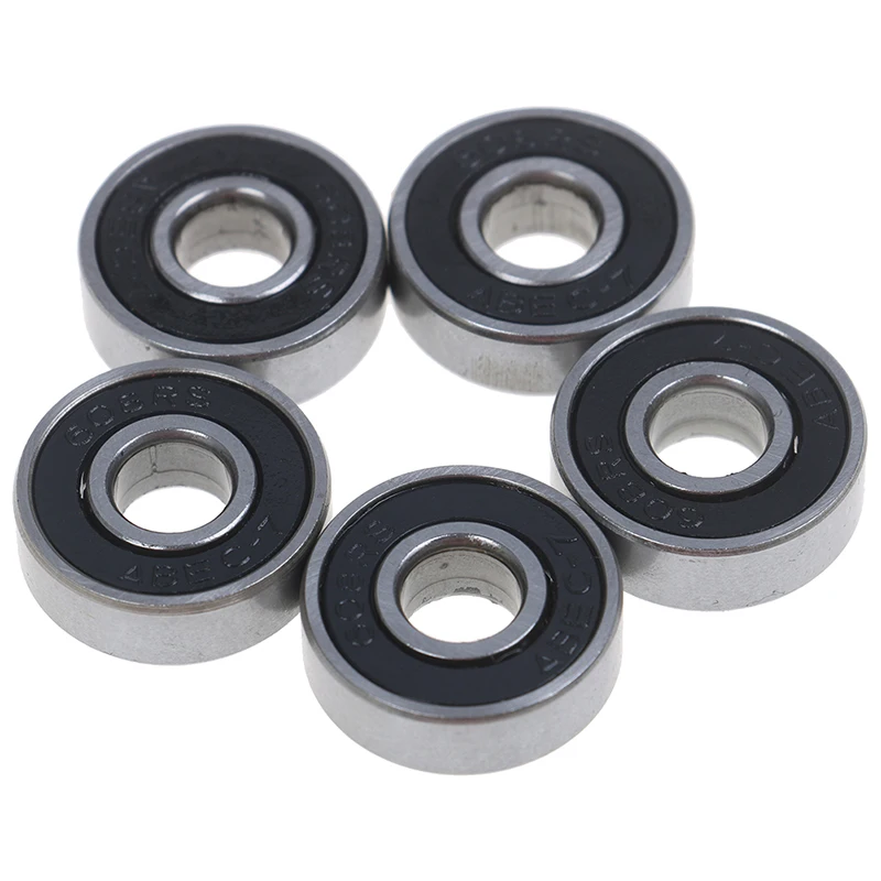 5pcs schwarz ABEC-7 608rs skateboard rolle abgedichtet kugellager 8x22x7mm