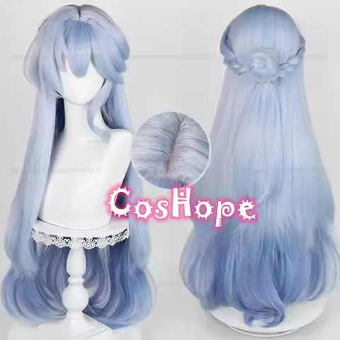 HSR Robin Cosplay Wig 96cm Long Blue Gradient Wig Cosplay Anime Cosplay Wigs Heat Resistant Synthetic Wigs