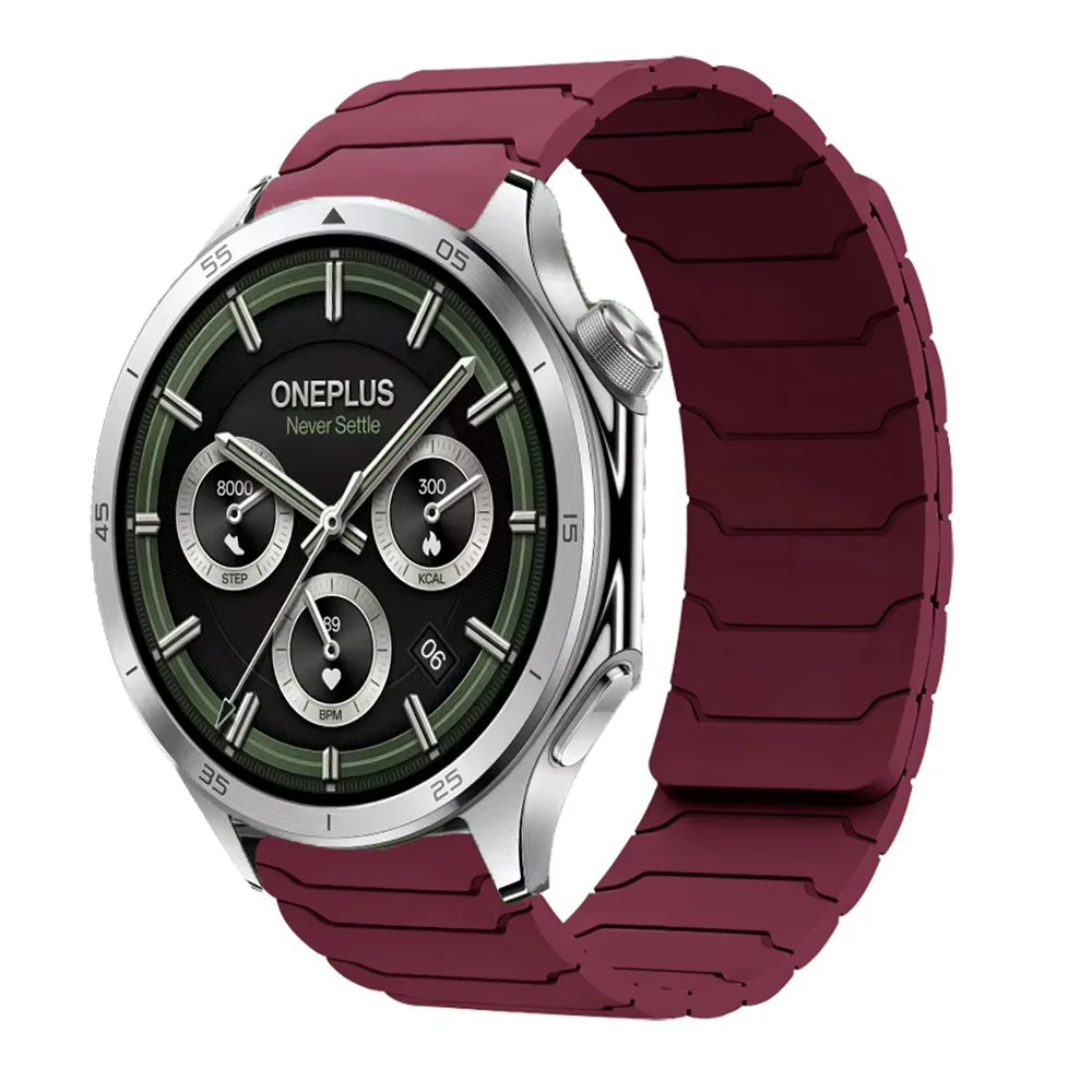 20/22 mm magnetisches Silikonarmband für OnePlus Watch 3 2 2R Armband Armband für OnePlus Watch 46 mm/OPPO Watch X/X2/4 Pro Correa