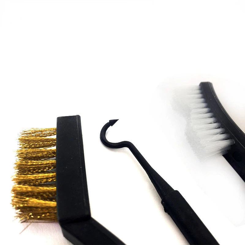 Universal Tactical Gun Cleaning Kit Double-End Steel Wire Brush Nylon Pick Hunting Rifles Maintenance Tool Set