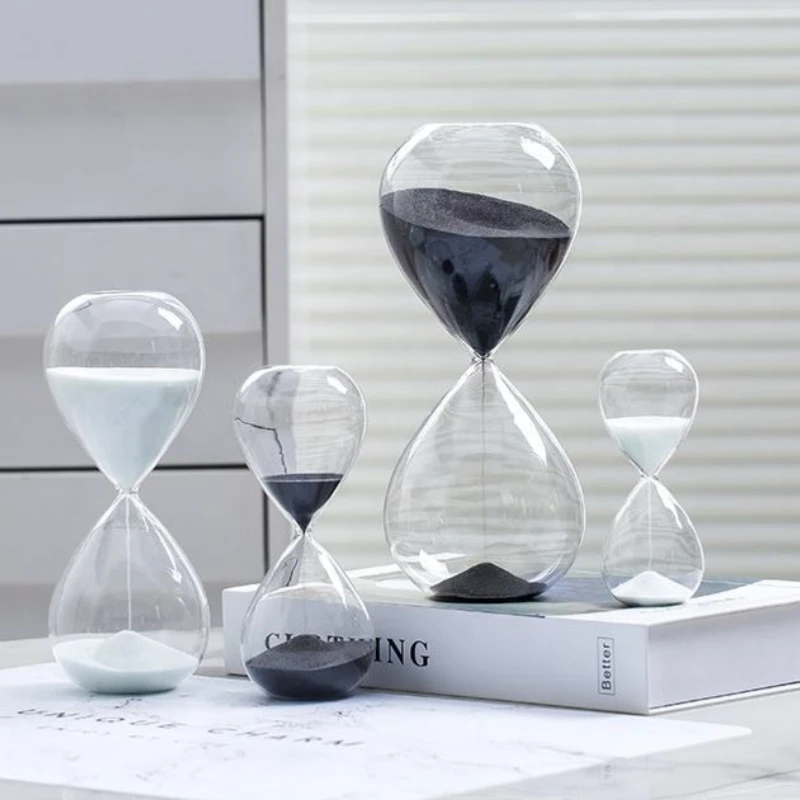 15 Minutes Creative Colored Sand Clock Glass Hourglass Modern Minimalist Home Decor Crafts Gift Desktop Ornament Sandglass Timer