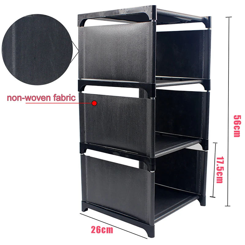 Shoe Organizer Space Saving Shoe Rack Wall Corner Shoe Shelf Adjustable Shoe Cabinet Entry Door Multi-Layer Shoe Storage Racks