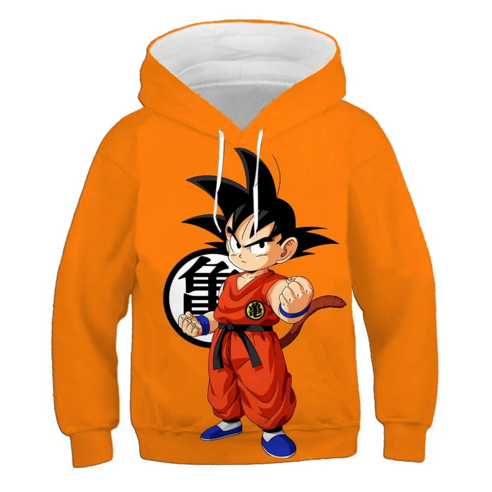 Dragon Ball Children's Wukong Hoodie Autumn New Clothing Boy Cartoon 3d Fashion Cool