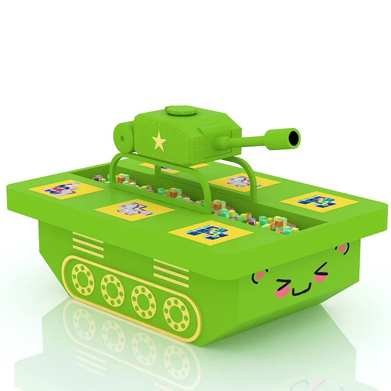 

Indoor children's playground tank toy table, storage multi-functional handmade toy table customizable