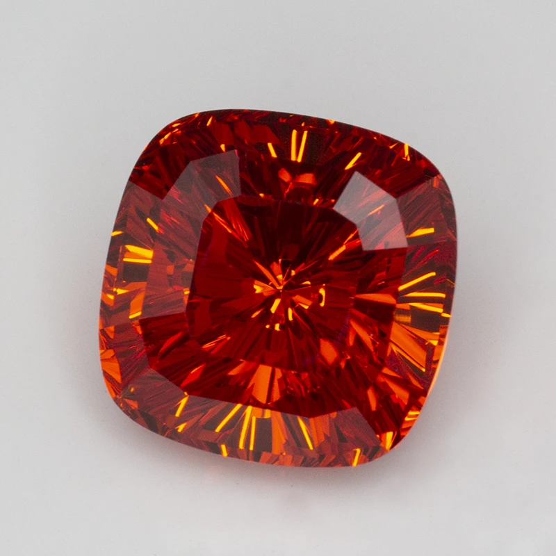 Garnet Color Millennium Cut Cubic Zirconia Stones 10x10mm CZ Loose Gemstone for Jewelry Making