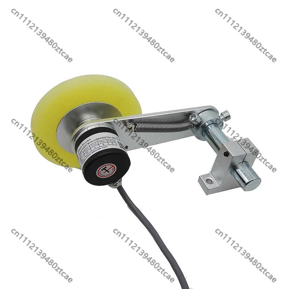 38mm Outer Diameter Length Measuring Rotary Encoder 200mm 300mm Circumference Non-slip Rubber Wheel Pulse Output