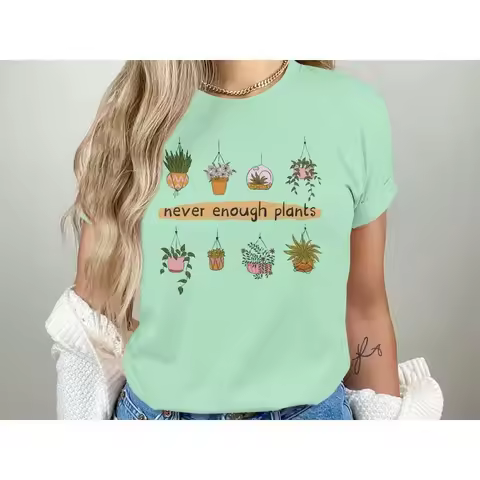 Vintage Gardener T Shirt Funny Gardening Never Enough Plants PlanT Lover Therapy