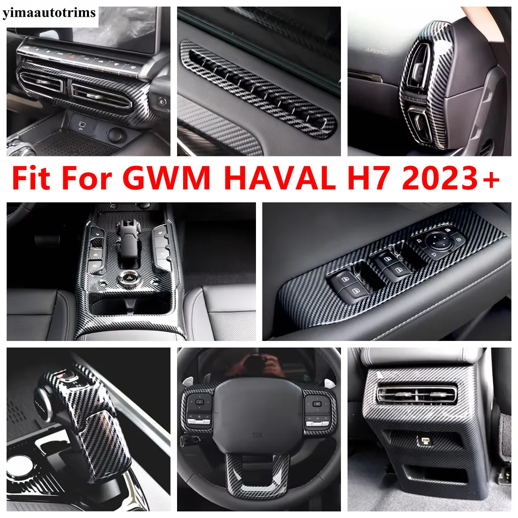 

Gear Shift Shifter Head / Steering Wheel / Door AC Air Vent / Window Lift Cover Trim Accessories For GWM HAVAL H7 2023 2024 2025