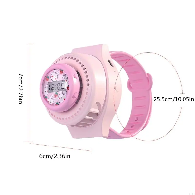 L8RE Rechargeable Fean с удобным ремешком на запястье на 3 -й скорость регулируемых портативных вентиляторов