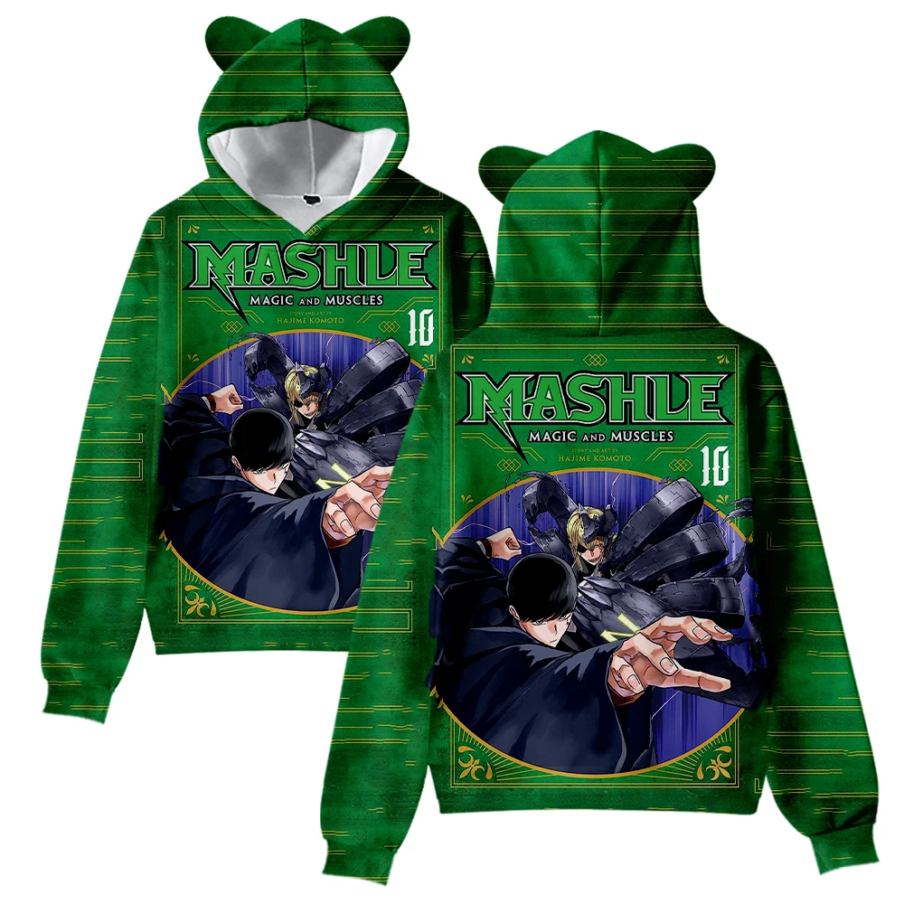 

Mashle Magic and Muscles Cat Ear Hoodie Women Men Long Sleeve Sweatshirt Casual Cute Pullover Clothes