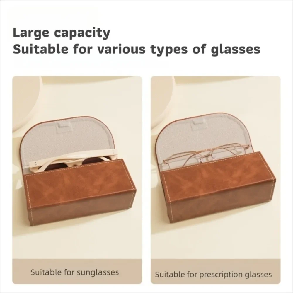 Vintage Exquisite Large Frame High-Value Glasses Case Sunglasses Case Portable High-End Fashion Creative Design